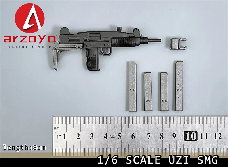 1/6 Skala UZI Maschinenpistole Modell 8 cm Kunststoff Soldat Szene Zubehör Requisiten Fit 12-zoll Männlich Weiblich Action Figur körper