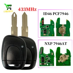 Liberty 1 Buttons ID46 PCF7946/Original NXP PCF7946AT 433MHz NE73/VAC102 Car Remote Key For Renault Master Twingo Clio II Kangoo