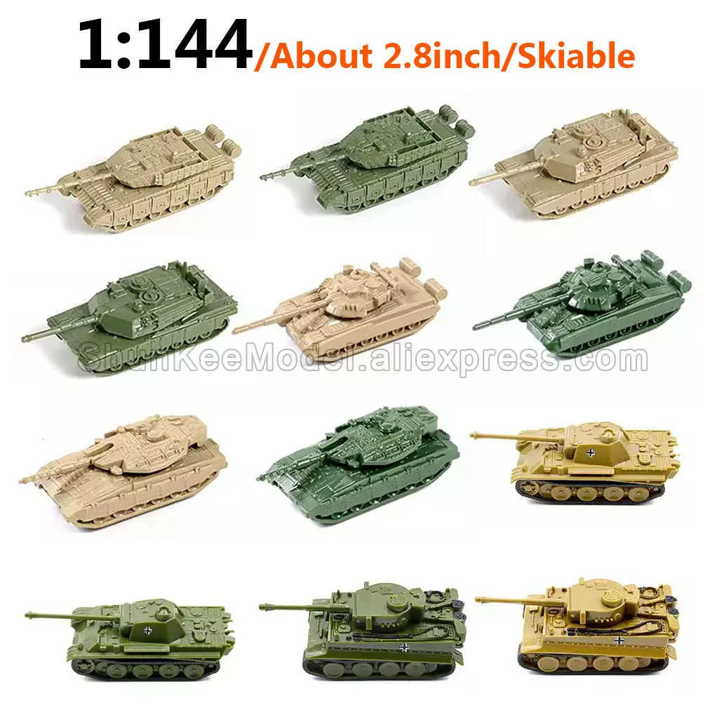 4D 1/144 czołgowa wyrzutnia bojowa piechoty skończyła Model miniaturowej broni wojskowej wwi niemiecki lampart tygrys Tank USA M1A2 China9