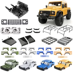 Metal Simulation 313/324mm 4 Doors Pickup Truck Shell for 1/10 RC Crawler Car Traxxas TRX4 Defender SCX10II RC4WD RD110 Parts