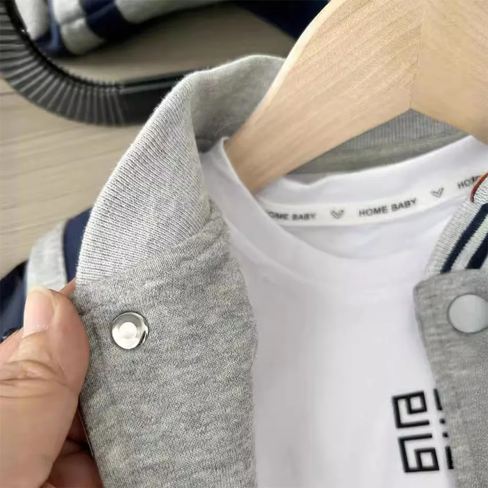 Unisex Baseball Style Children's School Team Jacket, Boys And Girls Jacket