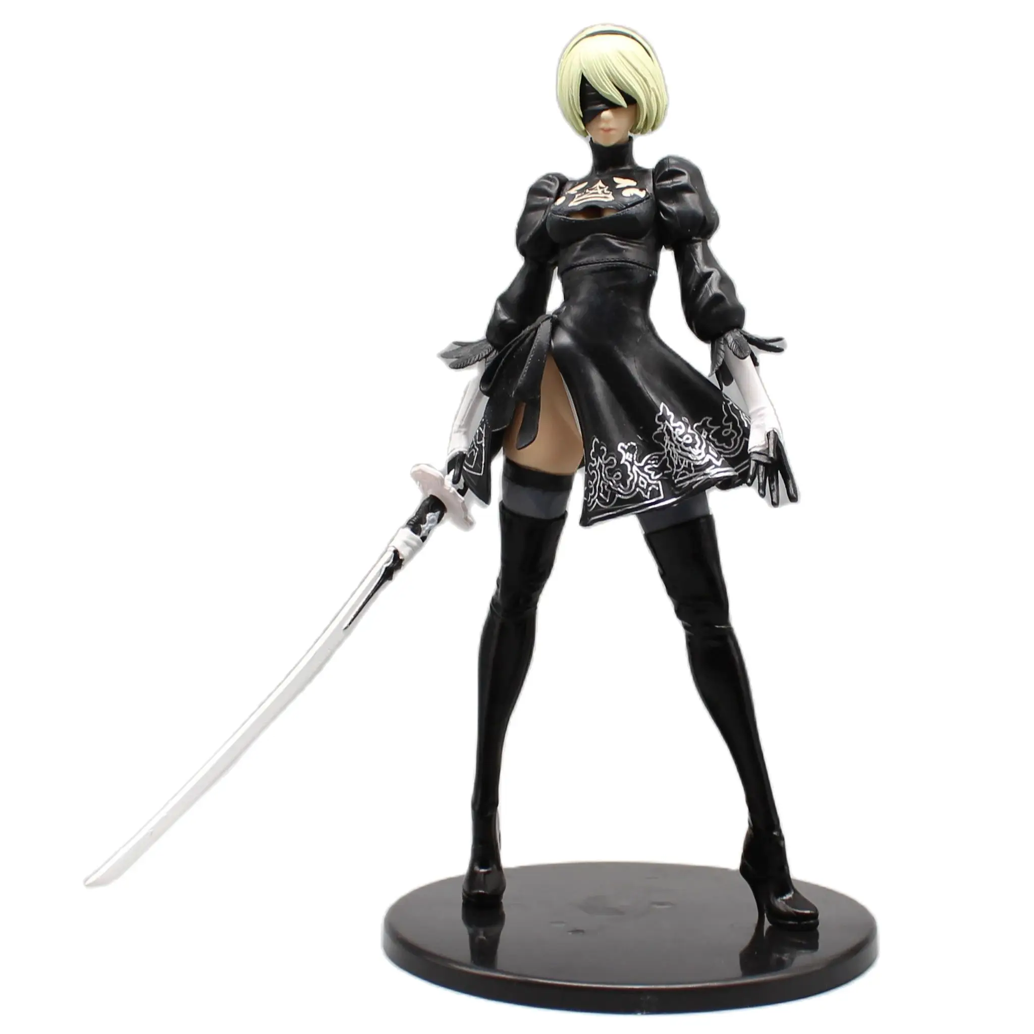 Nier: automata yorha No. 2 Type B Girl 11 "Figurine, PS4 XBOXone SWITCH เกมต่อสู้หุ่นยนต์อะนิเมะรูปแบบตุ๊กตาเครื่องประดับ