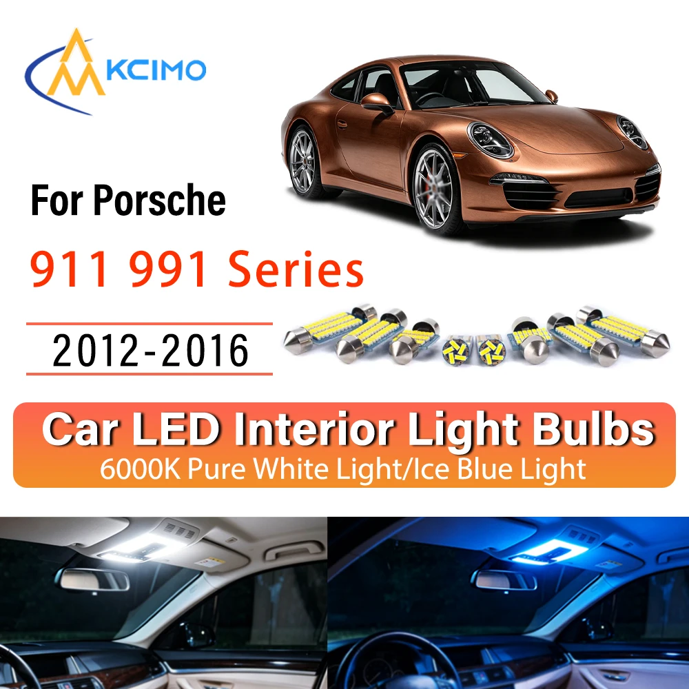 

High Quality For Porsche 911 991 Series 2012-2016 LED Interior Lights, Quick Setup Decor Long Lasting