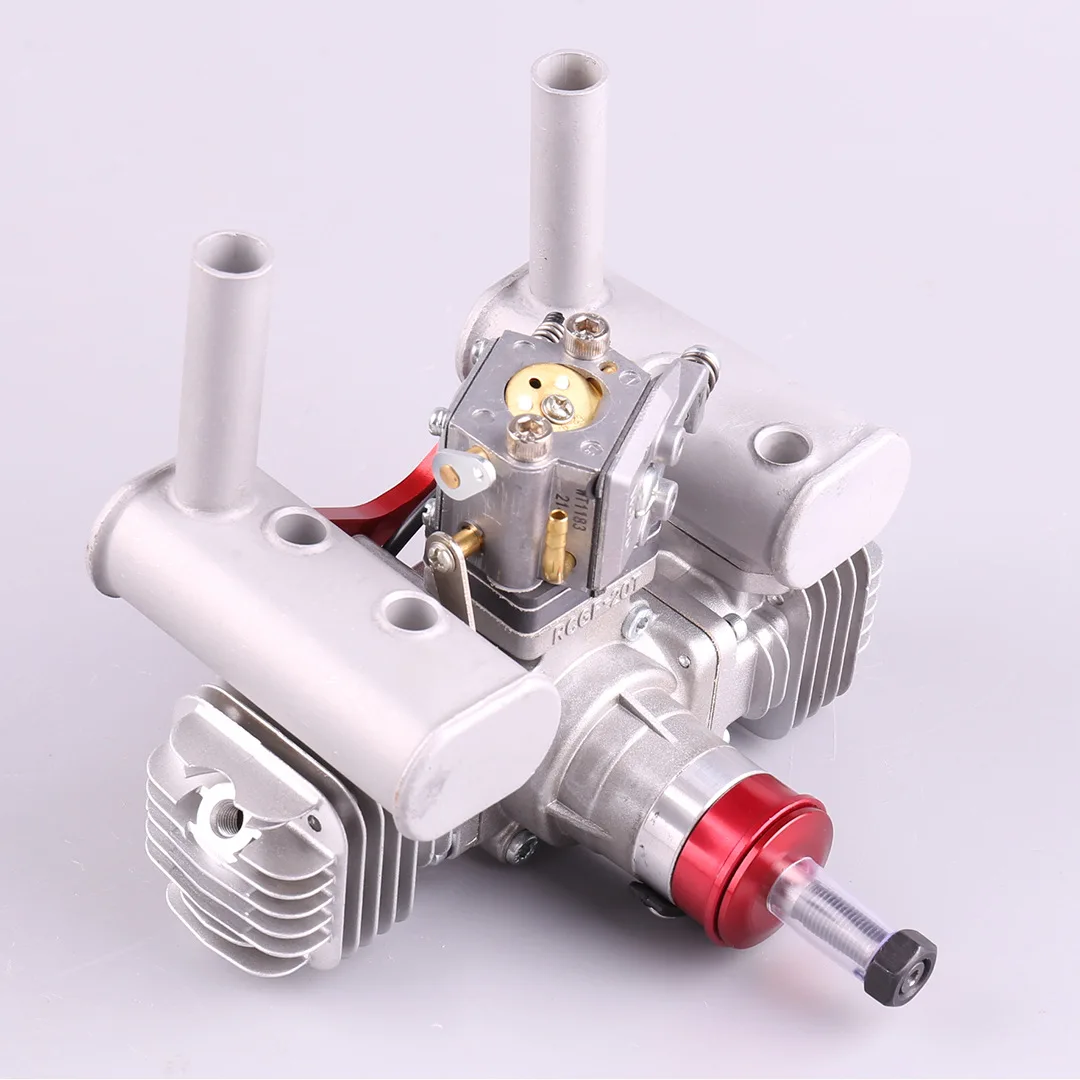 RCGF 21cc Twin 21CCT Gas / Petrol Engines For RC Airplane Two Strokes Single Cylinder Side Exhaust Natural Air