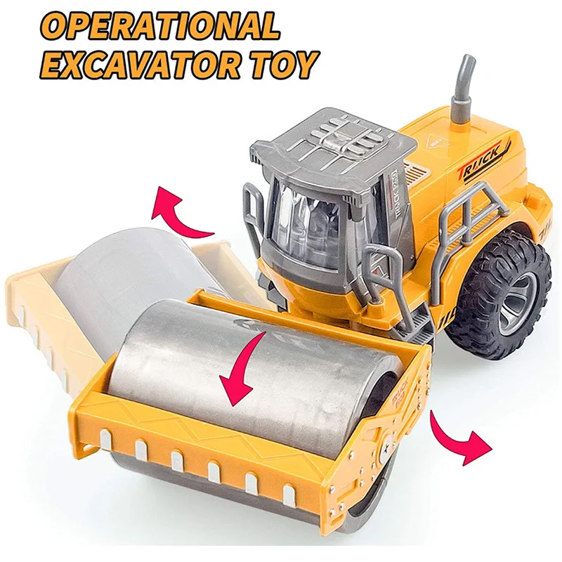 Rc Car Toys Truck 1:30 Wheel Shovel Loader 6CH 4WD Metal Remote Control Bulldozer Construction Vehicles For Boys Hobby Toy Gifts