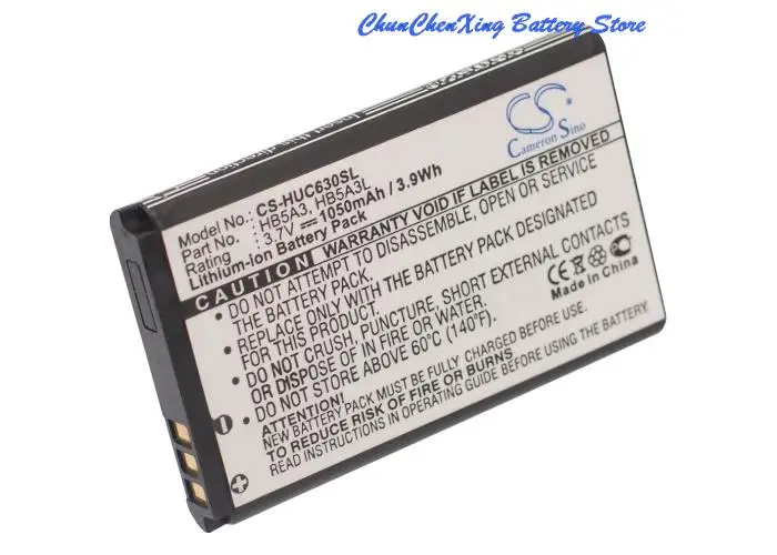 

OrangeYu High Quality 1050mAh Battery HB5A3, HB5A3L for Huawei C6300, G5000