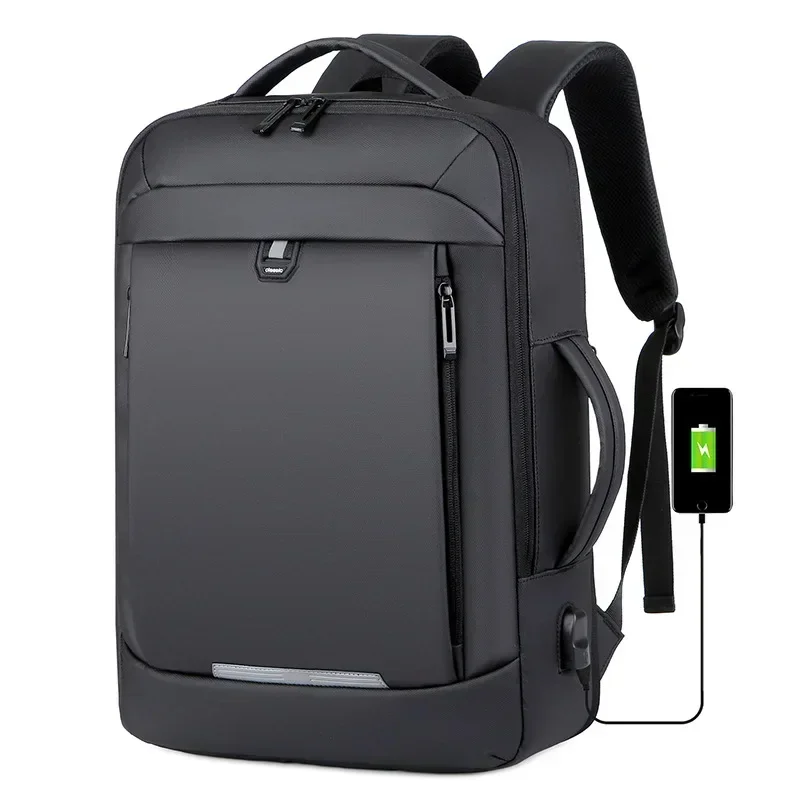 Mens Business Backpack Expandable Multifunctional Student Travel Bags Large Capacity Waterproof USB Charging Backpacks