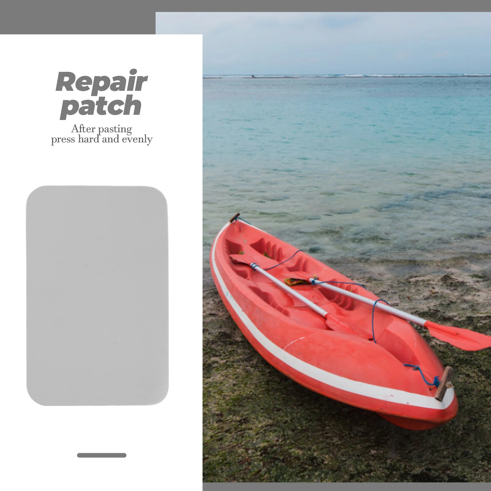 

6Pcs Kayak Repair Patches Durable PVC Inflatable Boat Patches Waterproof Kit Kayak Repair Patch Repairing Material