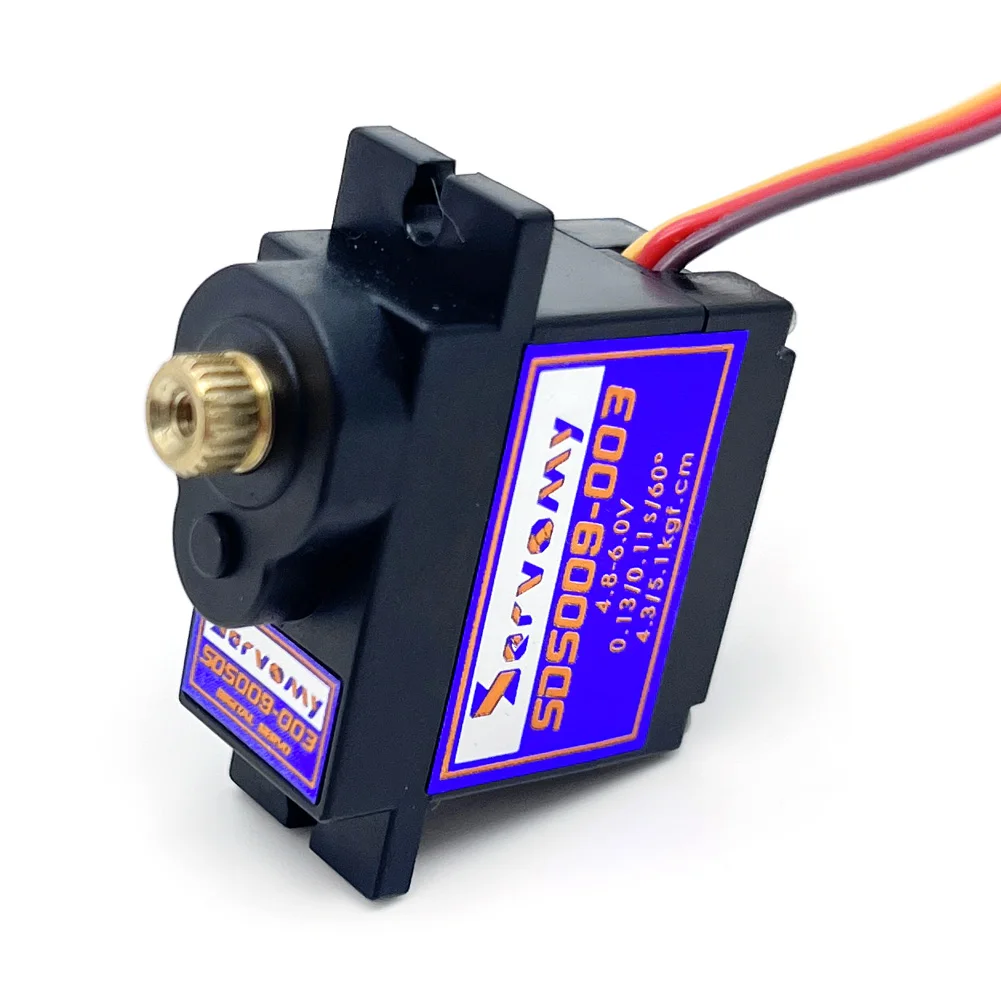 1/4PCS Servomia SDS009-02 SDS009-03 Servo digitale 9g Sec/60 °   Nessun carico 4,8 V per robot per auto RC Drift a corsa piatta