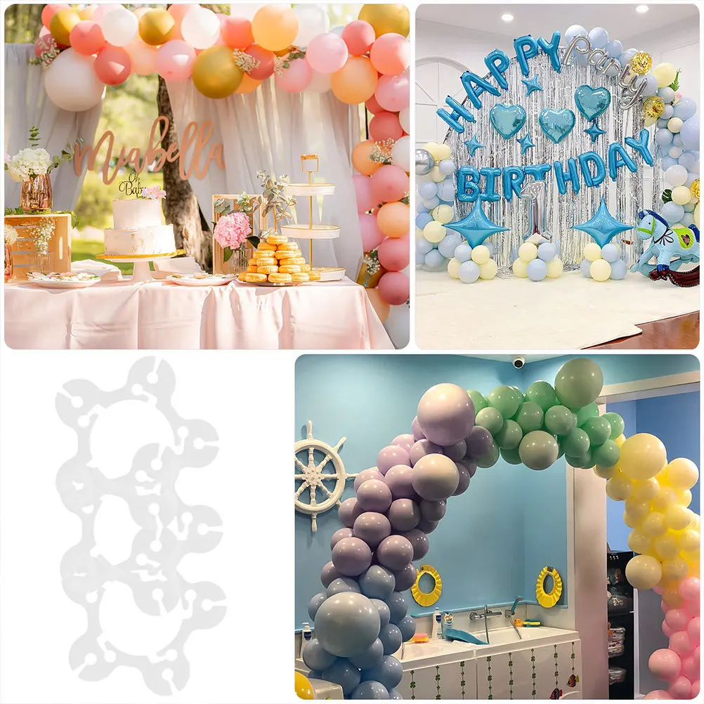

50pcs Clip Holder Plastic Balloon Rings Buckle For Party Wedding Birthday Balloon Arch Decor Connectors Accessories