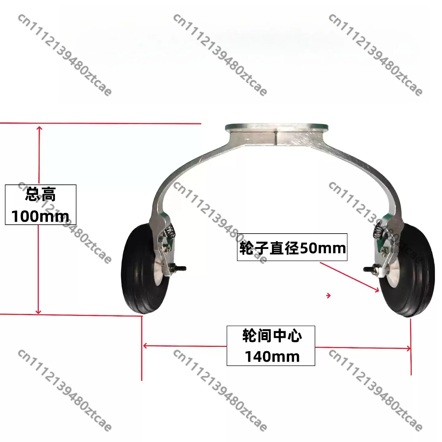 RC Model Aircraft Rear Wheel Landing Gear Assembly Shock Absorbing Structure Fixed‑wing Model Replacement Spare Parts