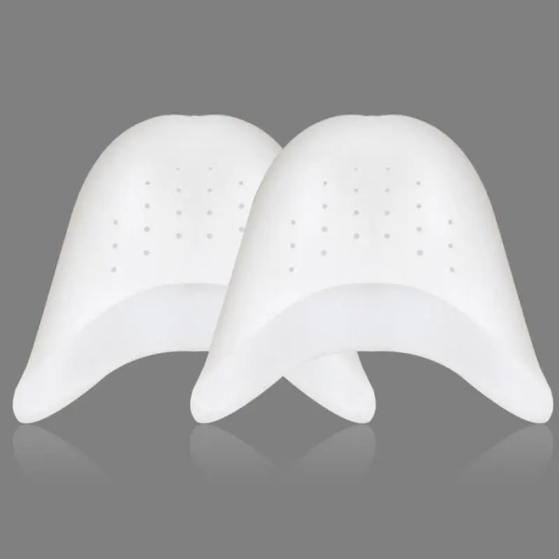 2pcs Silicone Gel Toe Pads for Pointe Shoes Ballet Dance Foot Big Toe Protection Cushion Topper Cover Protector Pouch Reusable