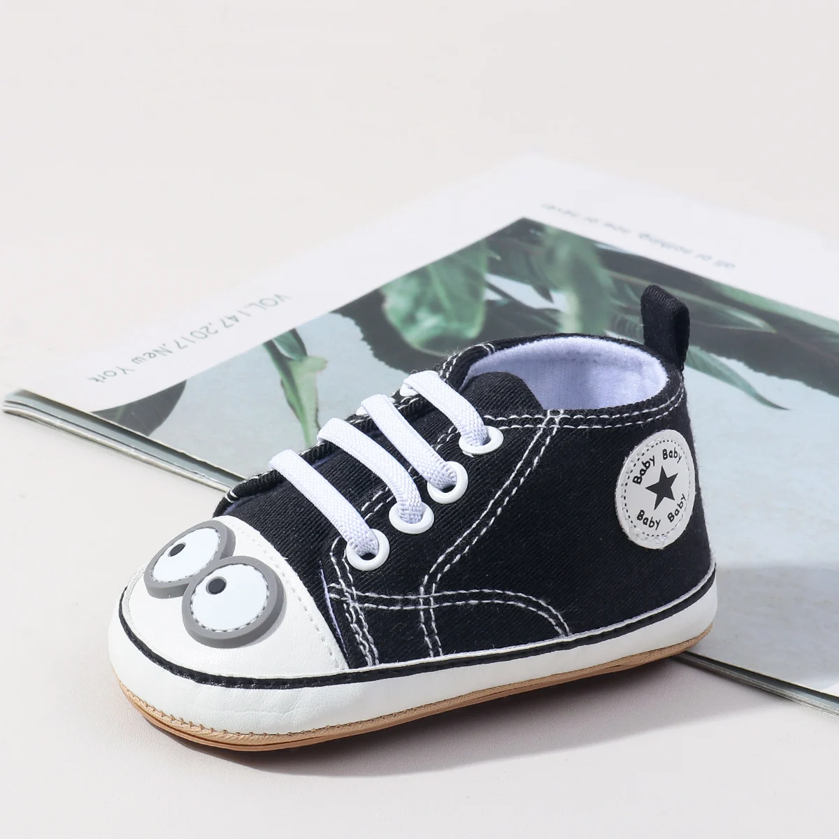 حار بيع تصميم جديد الربيع والخريف طفل للجنسين الأولى المشي Cauasl قماش نمط حذاء طفل صغير مع أحذية TPR