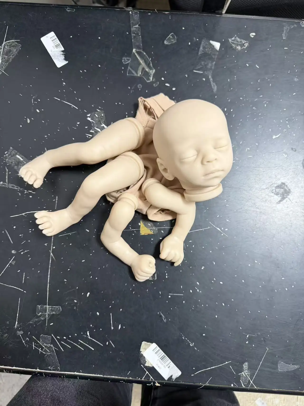 14inches Reborn Kit Blessing Newborn Sleeping Baby DIY Unpainted Reborn Blank Kit Drop Shipping Muñecas Kit Reborn