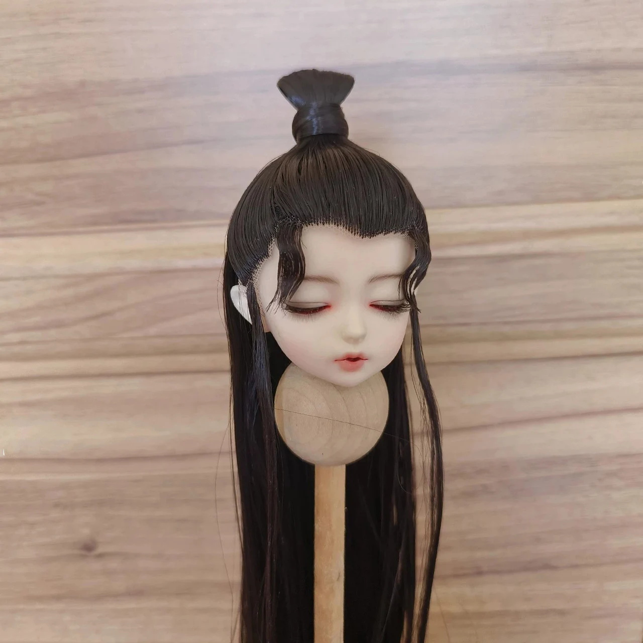 

1/4 1/3 Scale BJD Wigs Ancient Costume Hanfu Vintage Long Hair Samurai Wig For MSD SD13 Girl ID72 Uncle Doll Accessories A2102A