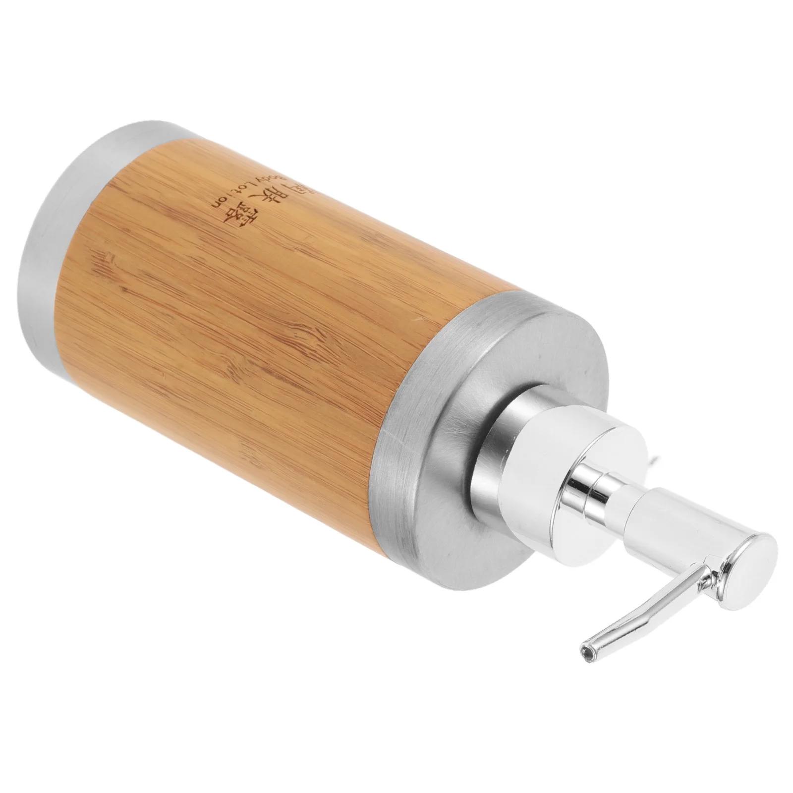 

250Ml Press-Type Dispenser Bottle For Hand Soap Lotion Shampoo Body Wash Bathroom Kitchen Hotel Home Use Bamboo Plastic