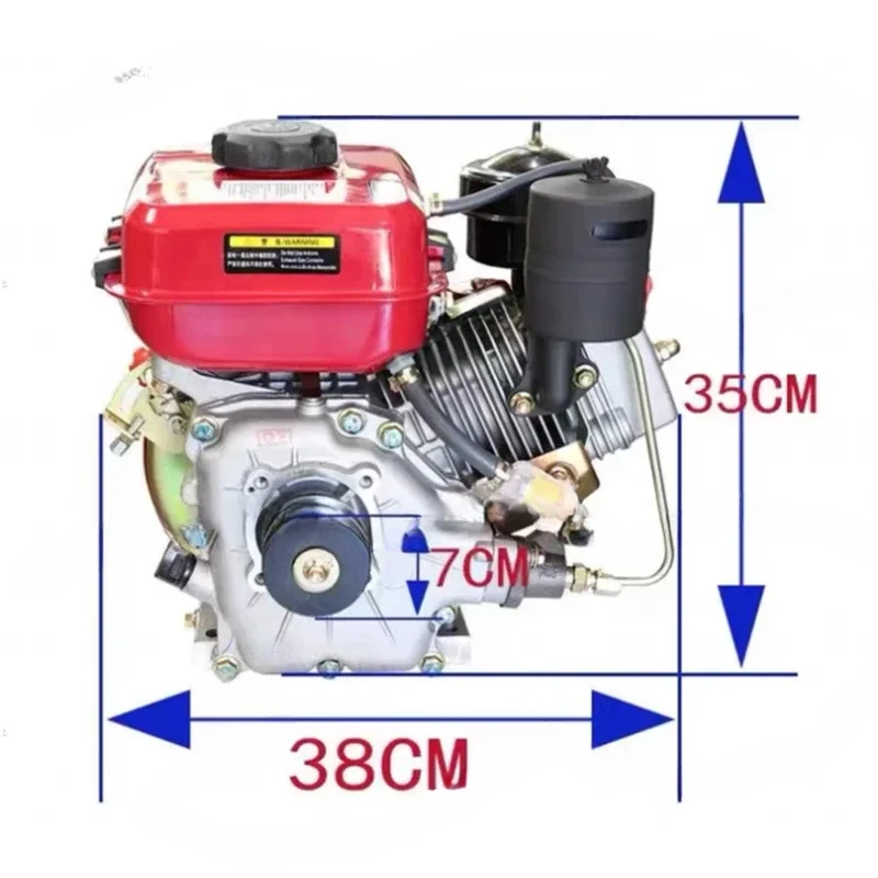 168F Threshing Agricultural Micro-Tiller Pumping Pump Generator High-Power-Cooled Engine Oil