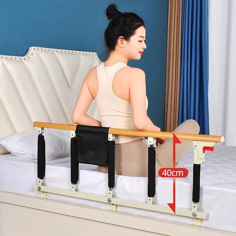 Foldable Senior Bed Rails Guardrail Elderly Get Up Assistor Children's Anti-falling Kryjte Se Single-sided Bedside Handrail