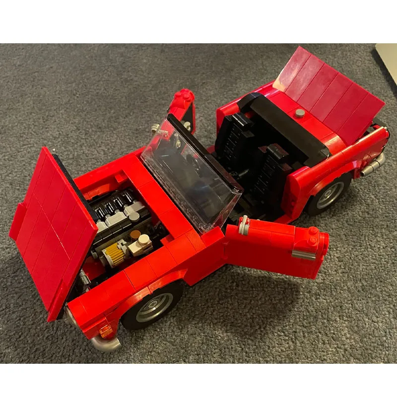 Hot New MOC-121705 City Sports Limited Edition Red Supercar Building Blocks Model 1905 Parts MOC Adult Birthday Toy Gift
