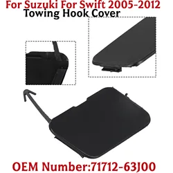 Cubierta de gancho de remolque de parachoques delantero de coche, accesorios de cubierta de remolque, ABS negro, Suzuki Swift 2005-12 71712-63J00