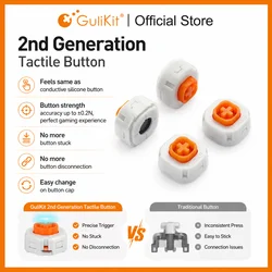 GuliKit 2nd Generation Tactile Button for Gulikit Kingkong 2 Pro Game Controller KK3 Joystick Repair Replacement Accessories
