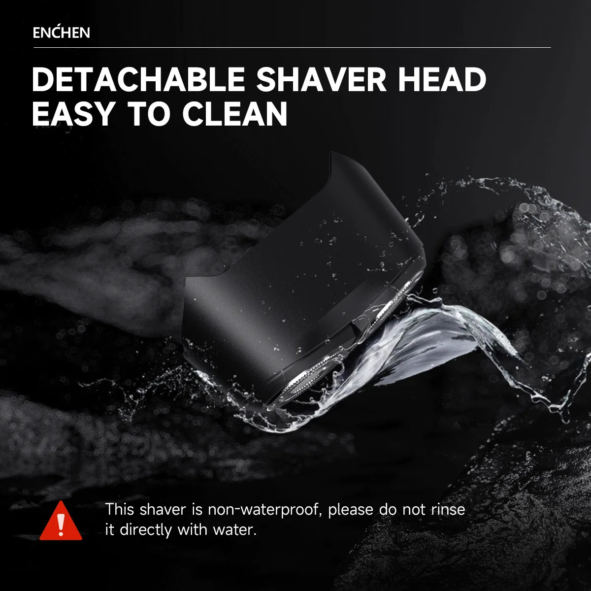 Электробритва ENCHEN K3 с двусторонними гибкими головками, зарядным портом типа C и съемной бритвенной головкой, легко чистится