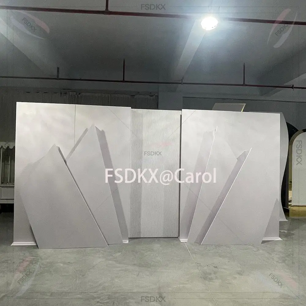 

Factory White PVC Wedding Backdrop Stands Party Decoration Wall Events Supplies