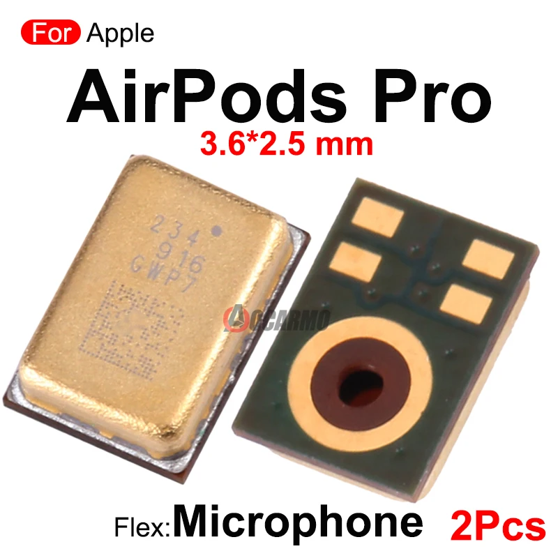 2 unids/lote pieza de repuesto del módulo de micrófono para Apple AirPods 1 2 3 Pro Pro2