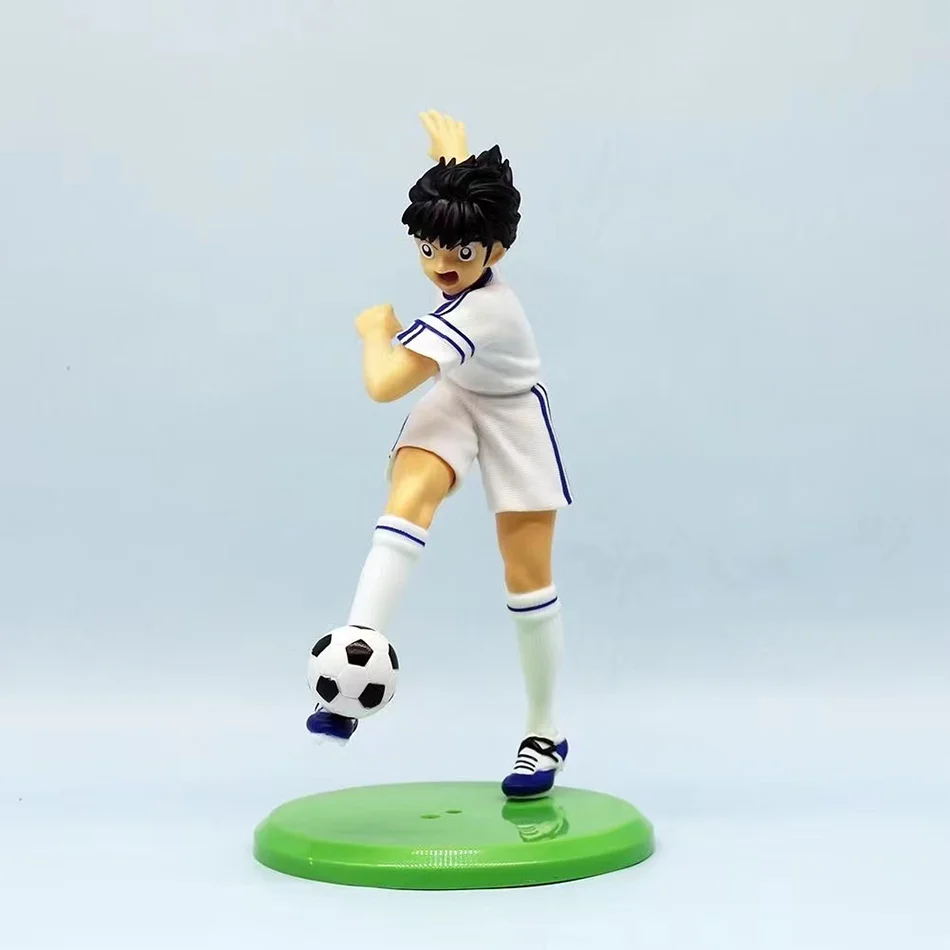 NEW 21cm Captain Tsubasa Anime Figure Ozora Tsubasa Action Figures Hyuuga Kojirou Wakabayashi Genzou  Collection Model Toys