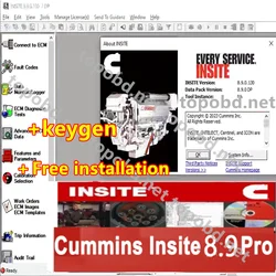 Cummins Insite 8.9 PRO with Keygen Engine Diagnostic Software Fault Code Adjustment Editing Disassembly ECM Free Installation