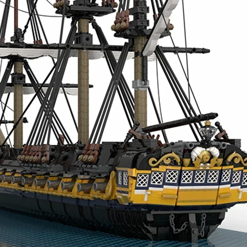 

Moc Building Bricks Military Boat Model British HMS Romulus Technology Modular Blocks Gifts Christmas Toys DIY Sets Assembly