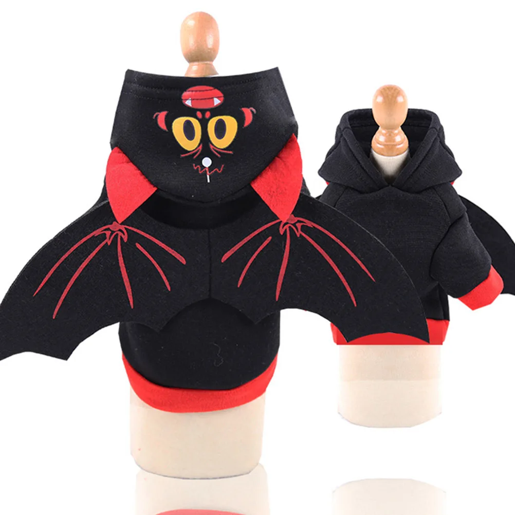 

Comfortable Halloween Bat Wings Costume Black Size Xs Durable Pet Clothes Party Festival Dog Cat Halloween Pet Costumes