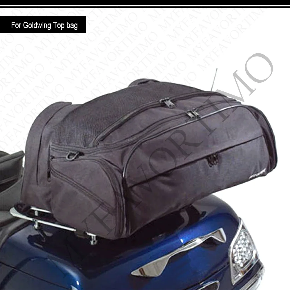 Motorcycle Rear Seat Luggage Rack Bag For Goldwing GL1800 GL1500 Trunk Tail Luggage Cases Top Bag large capacity Waterproof Bag