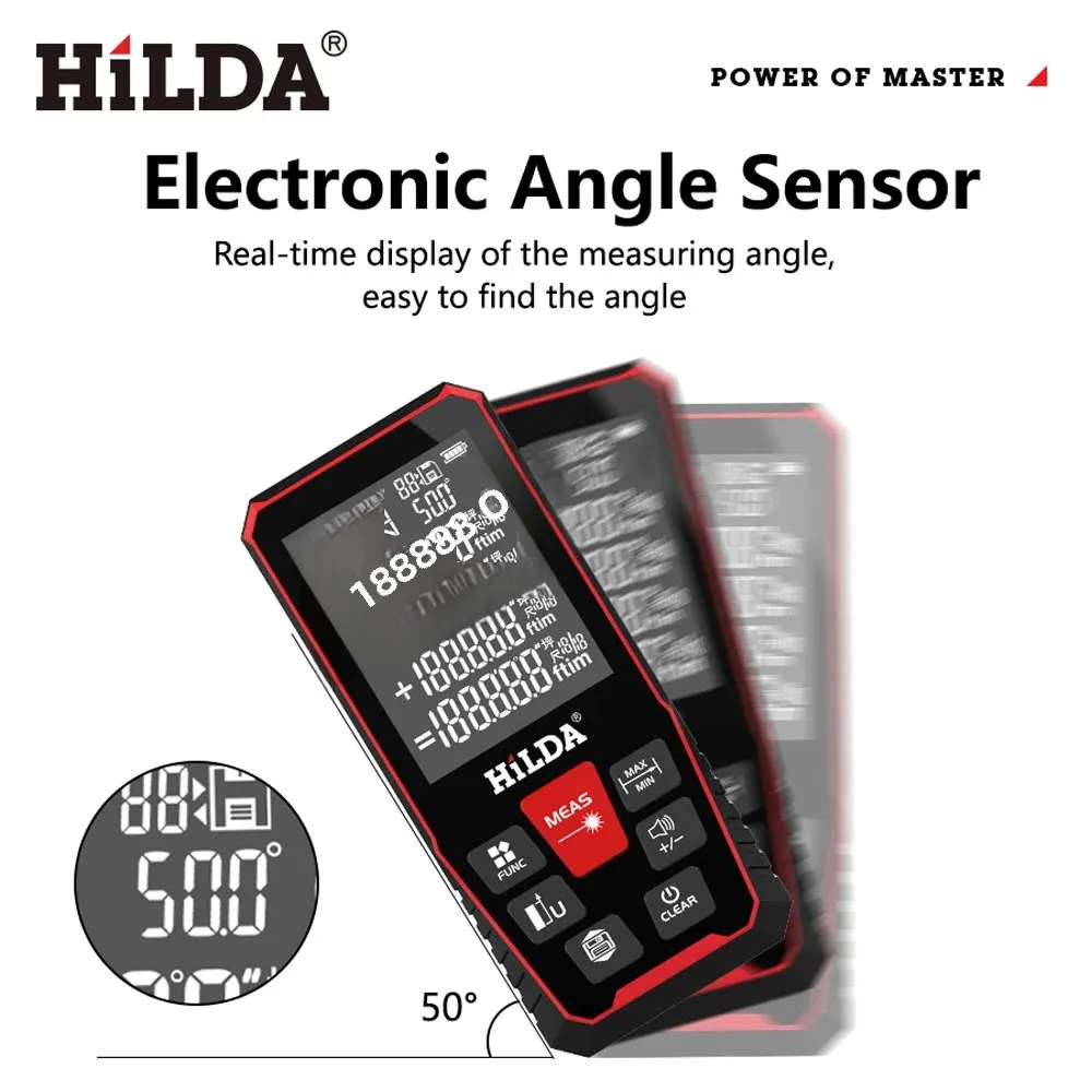 HILDA Laser Rangefinder Distance Meter Finder Building Measure Ruler laser tape range device rulerfinder build measure