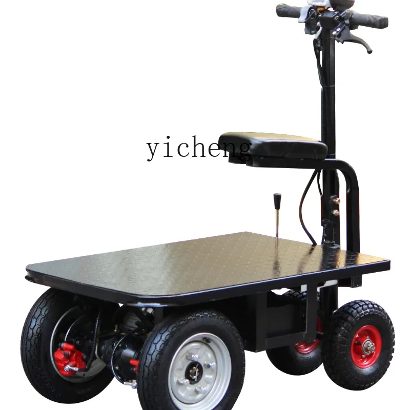 

ZC Electric Flat Truck Tricycle Construction Site Pull Cement Sand Tiger Cart Truck Pull Trolley