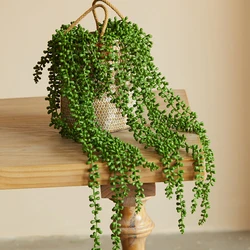 Artificial Plants Fleshy Vine Succulent Ivy Greening for Wall Hanging Home Window Garden Festive Party Decor Fake Flower Plants