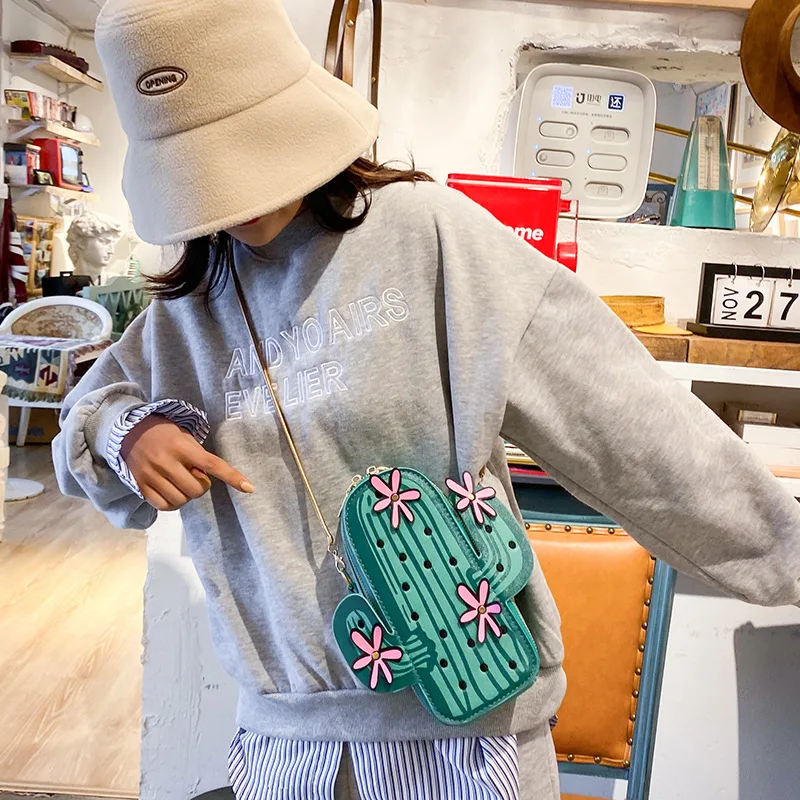 Cactus Shape Handbags Women Fashion Handbag Women Shoulder Bags Messenger Bags Female Crossbody Bags Bolsa Feminina