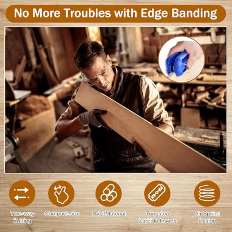 Hot Sale Edge Band Trimmer - Wood Edge Trimming Tool For Woodworking Deburring