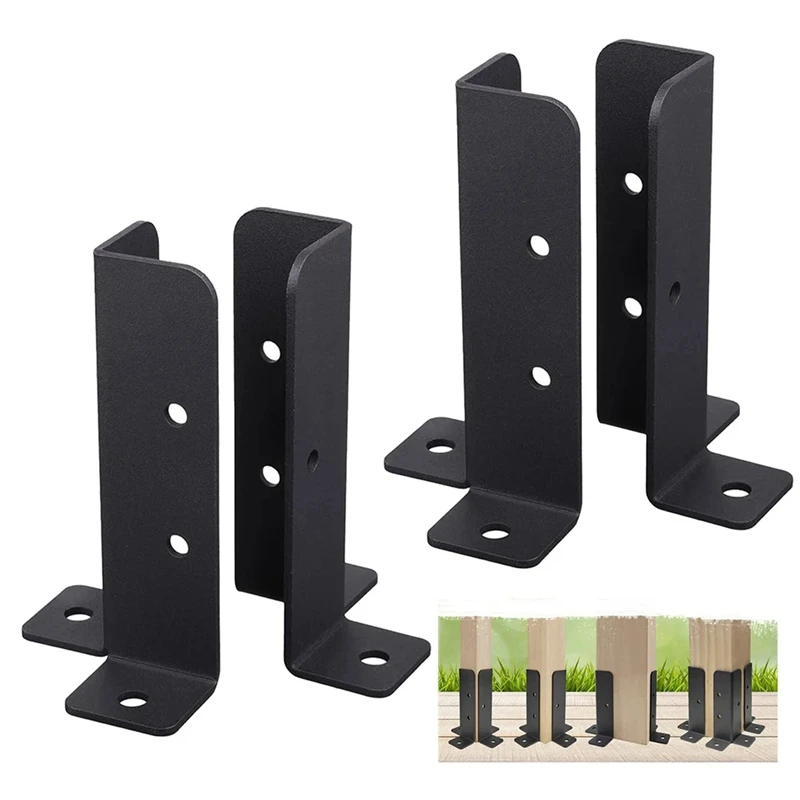 4Pcs Adjustable Deck Post Anchor Base Brackets Fence For Pergola Fence Railing Mailbox Pavilion Garden Tool