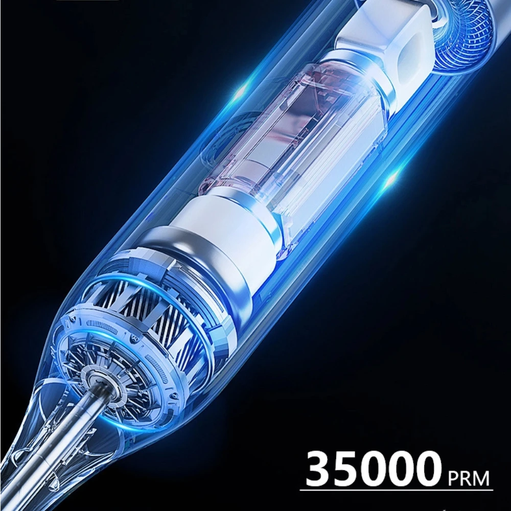 Portable Professional Nail Drill Machine 35000 RPM Rechargeable Electric Nail Drill for Acrylic Gel Polishing Salon Tool