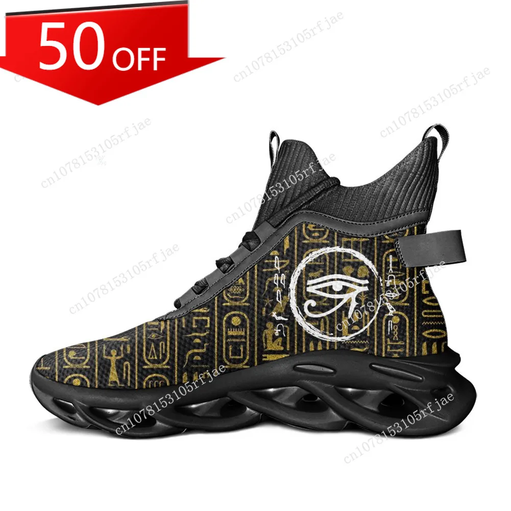 

Horus Egyptian God Eye of Egypt High Top Flats Sneakers Men Women Sports Hiking Casual Travel Shoes Running Shoes Custom Shoe