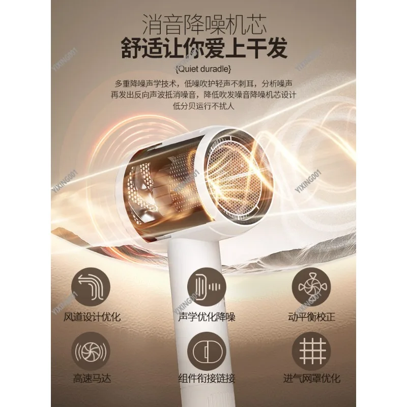 

Бесшумный низковатный фен 300-800 Вт с технологией отрицательных ионов, быстросохнущий компактный инструмент для использования в общежитии