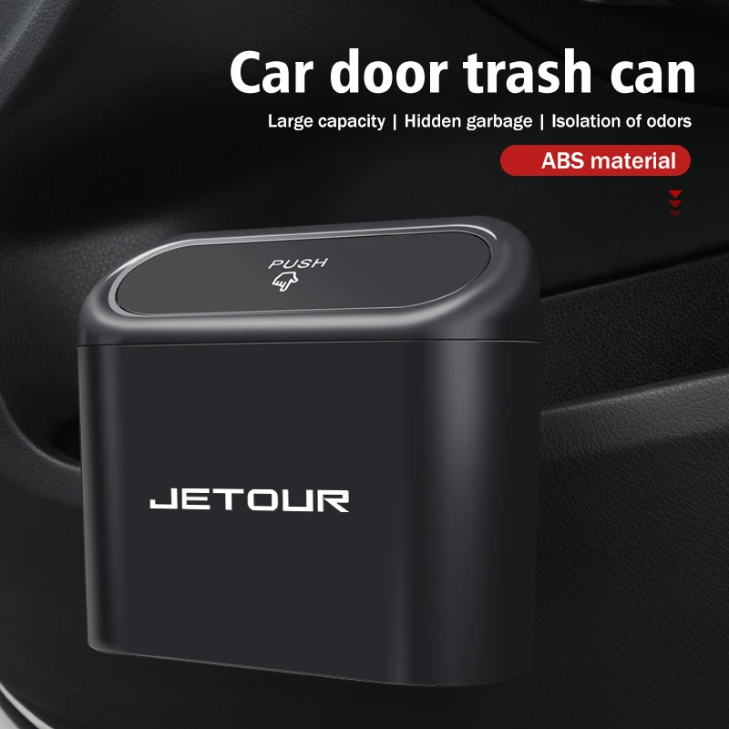 Waterproof Leak‑Proof Universal Car Trash Bin Multifunctional Garbage Case Storage Holder For Jetour X70 PLUS FL Shanhai L9 T1 T