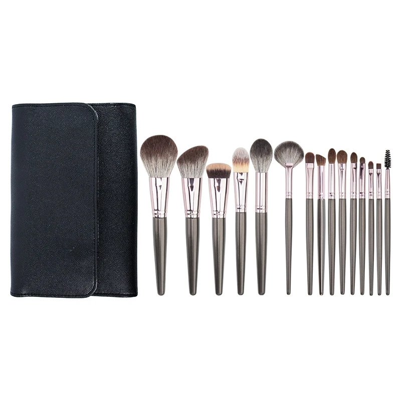 

15Pcs Makeup Brush Set, Animal Hair Foundation Brush, Loose Powder Brush, Eye Shadow Brush, Beauty Tool Set