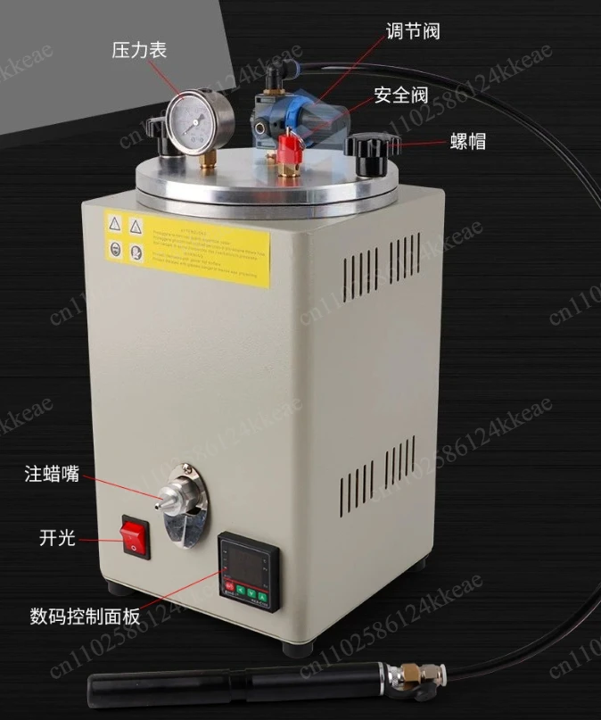 Digital Vacuum Wax Sprayer Inflation Wax Injector Small Automatic Wax Injection Machine Tool for Jewelry Casting Jewelry Making