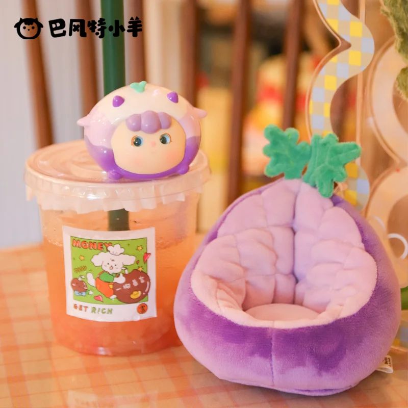 바펭테 리틀 쉽 와우오 투안지 밀크티 샵 시리즈 플러시 블라인드 박스 귀여운 소프트 컴패니언 인형 서프라이즈 미스터리 박스 선물