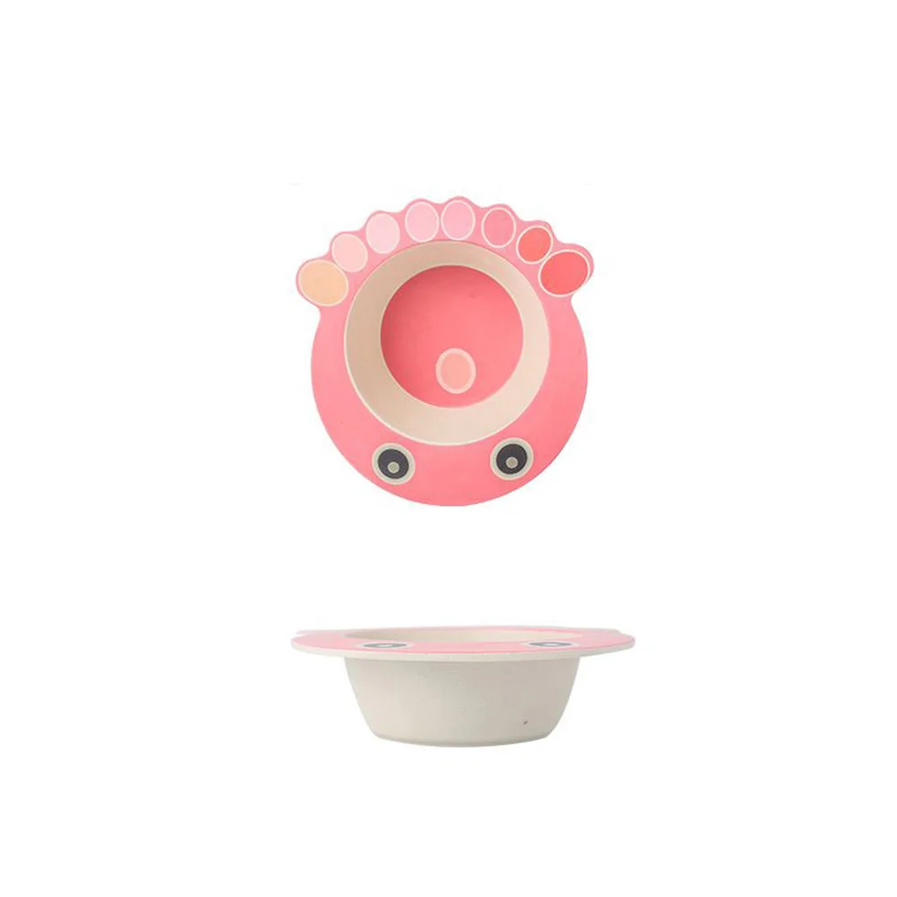 

Eco-Friendly Bamboo Fiber Animal Shaped Bowl for Kids Toddlers Octopus Design Lightweight Durable Unbreakable Cereal Nuts Fruits