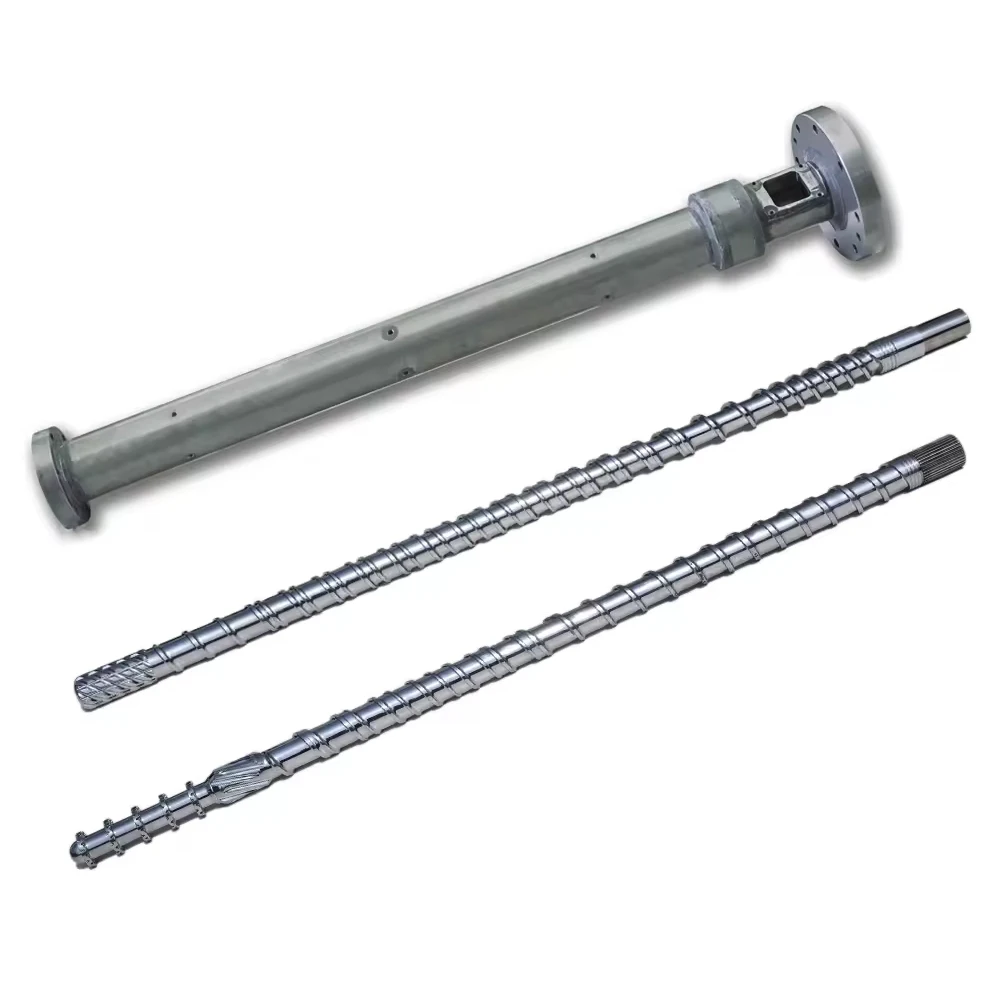 Customized Bimetallic Extruder Screws, Barrels, and Injection Screw Sleeves for LDPE, HDPE, and PP Film Extrusion and Pelletizin