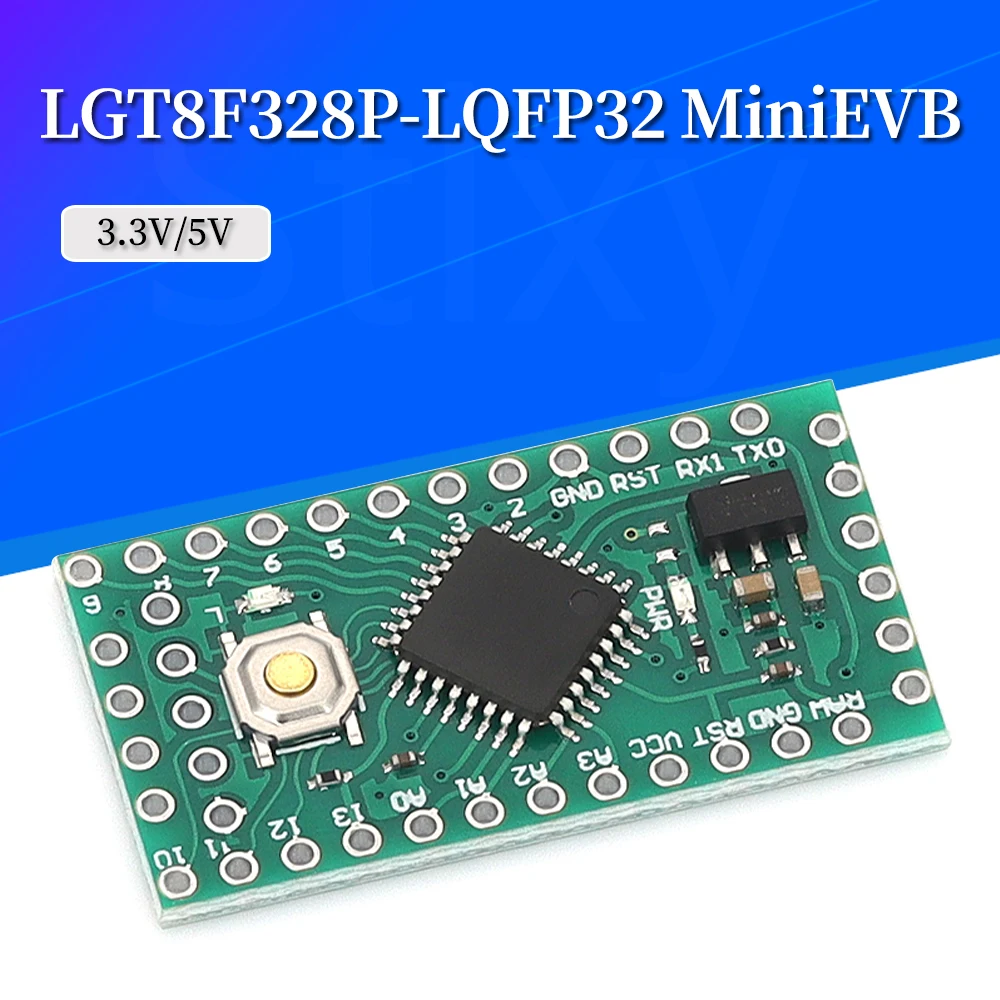 LGT8F328P LQFP32 MiniEVB 3.3V / 5V Replaces Pro Mini ATMEGA328P Fully Compatible For Arduino Driver