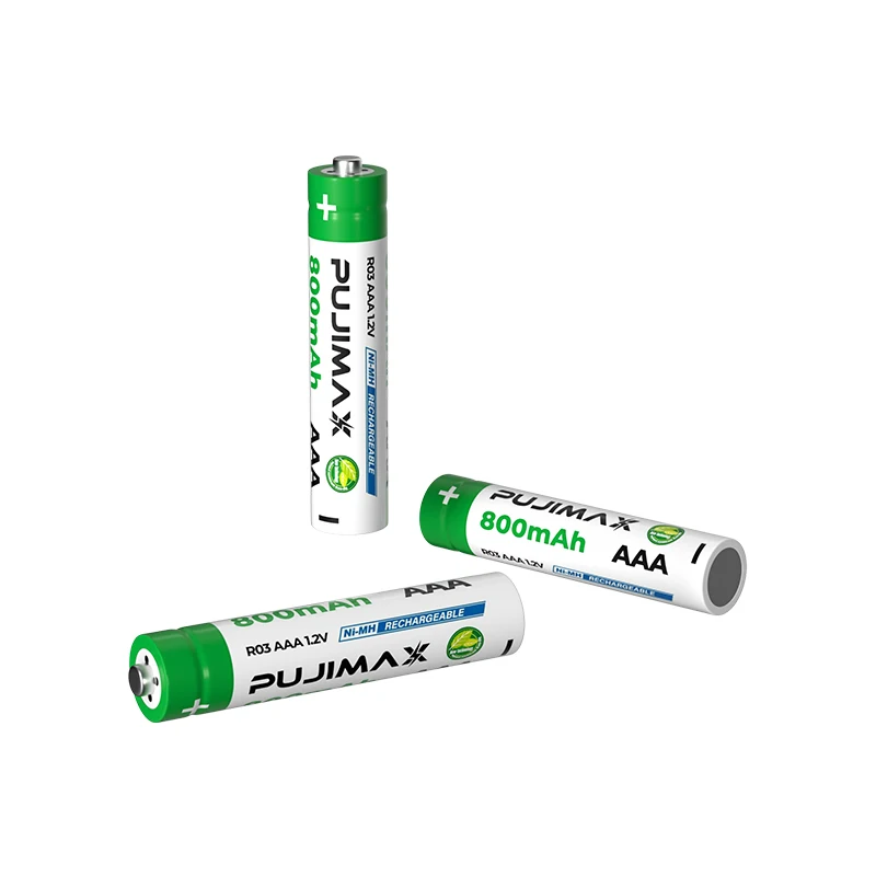 PUJIMAX 20Pcs 1.2V Battery aaa 800mAh 3A Rechargeable Ni-MH Battery Mercury-free Environmentally Friendly For Razors Doorbells